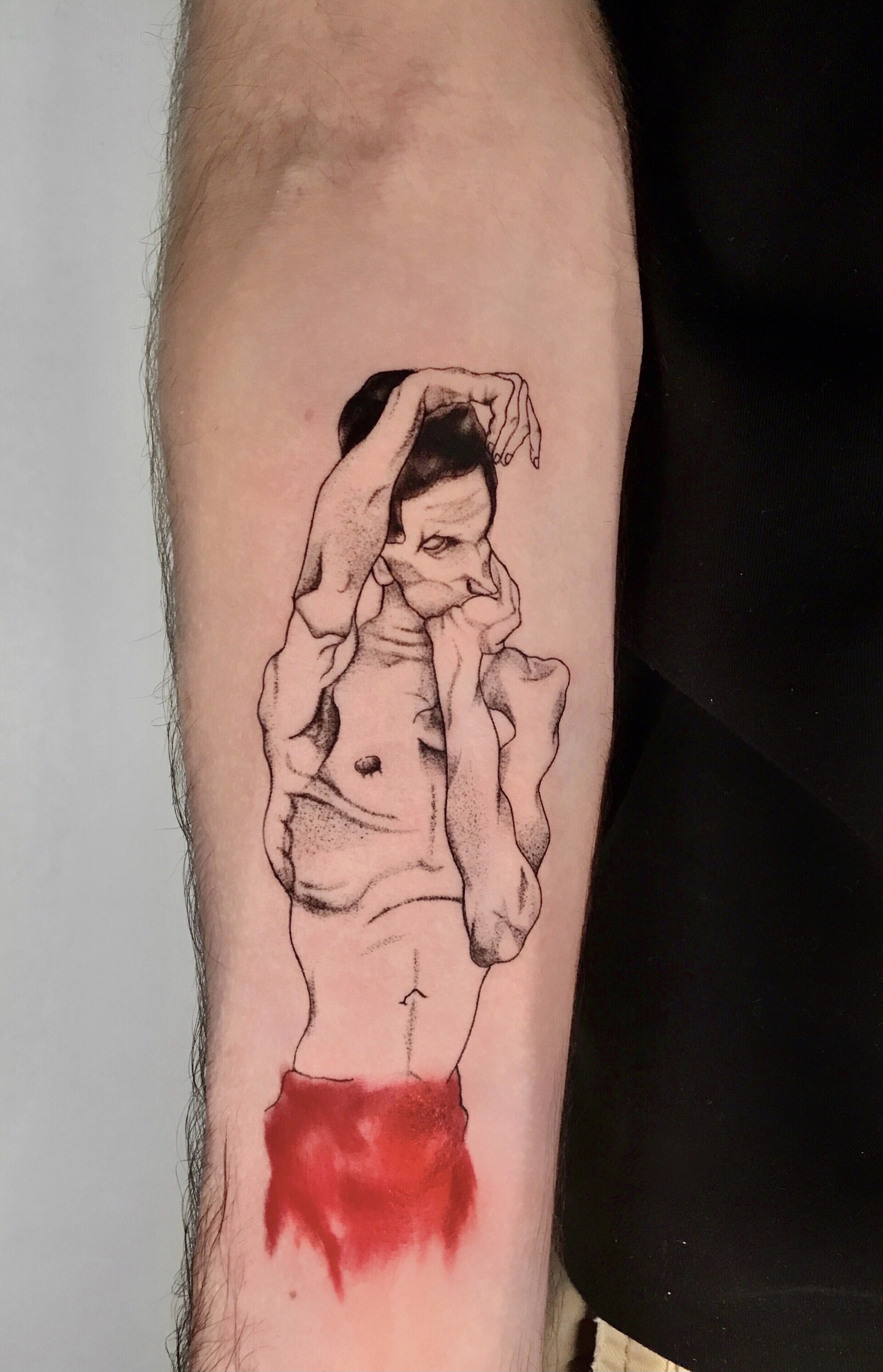 Tatuaje · Línea fina + sombras